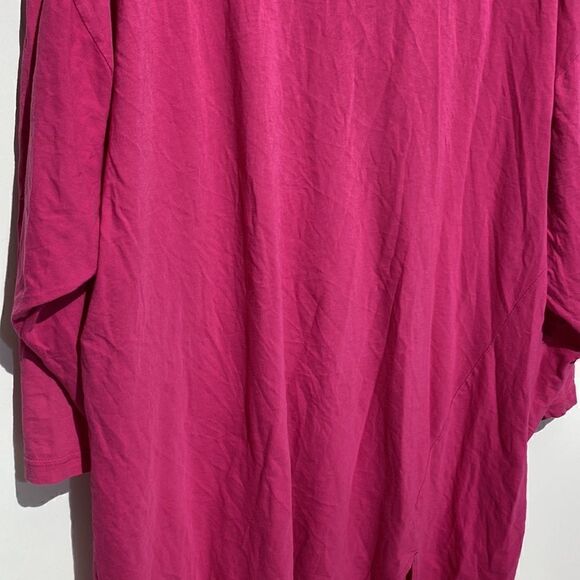 Victoria's Secret Women's Pink Embroidered Pocket 3/4 Sleeve Night Shirt Sz M/L - Picture 9 of 11